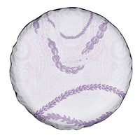 Aloha Lei Mikioi Spare Tire Cover Purple Polynesian Tribal Tatau Pattern