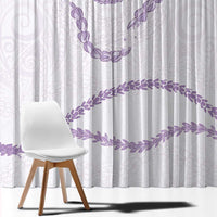Aloha Lei Mikioi Window Curtain Purple Polynesian Tribal Tatau Pattern LT9 - Polynesian Pride