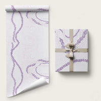 Aloha Lei Mikioi Wrapping Paper Purple Polynesian Tribal Tatau Pattern LT9 58" × 23" Purple - Polynesian Pride