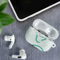 Aloha Lei Mikioi AirPods Case Sage Green Polynesian Tribal Tatau Pattern - Polynesian Pride