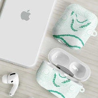 Aloha Lei Mikioi AirPods Case Sage Green Polynesian Tribal Tatau Pattern LT9 - Polynesian Pride