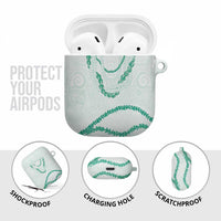 Aloha Lei Mikioi AirPods Case Sage Green Polynesian Tribal Tatau Pattern LT9 - Polynesian Pride