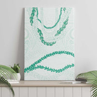 Aloha Lei Mikioi Canvas Wall Art Sage Green Polynesian Tribal Tatau Pattern LT9 - Polynesian Pride