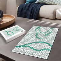 Aloha Lei Mikioi Puzzle Sage Green Polynesian Tribal Tatau Pattern LT9 - Polynesian Pride