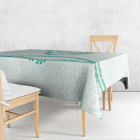 Aloha Lei Mikioi Tablecloth Sage Green Polynesian Tribal Tatau Pattern LT9 - Polynesian Pride