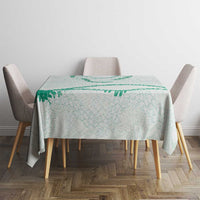 Aloha Lei Mikioi Tablecloth Sage Green Polynesian Tribal Tatau Pattern LT9 - Polynesian Pride