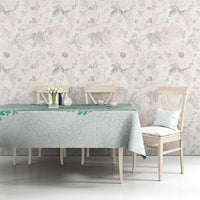 Aloha Lei Mikioi Tablecloth Sage Green Polynesian Tribal Tatau Pattern LT9 - Polynesian Pride