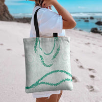 Aloha Lei Mikioi Tote Bag Sage Green Polynesian Tribal Tatau Pattern - Polynesian Pride