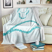 Aloha Lei Mikioi Blanket Teal Polynesian Tribal Tatau Pattern LT9 Teal - Polynesian Pride