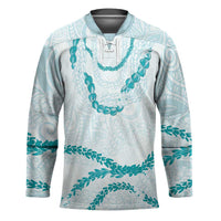 Aloha Lei Mikioi Hockey Jersey Aloha Lei Mikioi LT9 Unisex Teal - Polynesian Pride