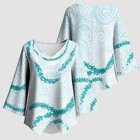 Aloha Lei Mikioi Kimono Sleeve Blouse Aloha Lei Mikioi LT9 - Polynesian Pride