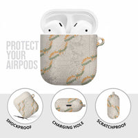 Aloha Pakalana and Puakenikeni Lei AirPods Case Beige Hawaiian Pattern LT9 - Polynesian Pride