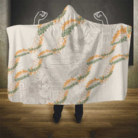 Aloha Pakalana and Puakenikeni Lei Hooded Blanket Beige Hawaiian Pattern LT9 - Polynesian Pride