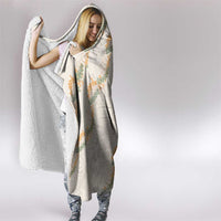 Aloha Pakalana and Puakenikeni Lei Hooded Blanket Beige Hawaiian Pattern LT9 - Polynesian Pride