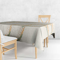 Aloha Pakalana and Puakenikeni Lei Tablecloth Beige Hawaiian Pattern LT9 - Polynesian Pride