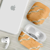 Aloha Pakalana and Puakenikeni Lei AirPods Case Gold Hawaiian Pattern LT9 - Polynesian Pride