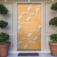 Aloha Pakalana and Puakenikeni Lei Door Cover Gold Hawaiian Pattern LT9 Gold - Polynesian Pride