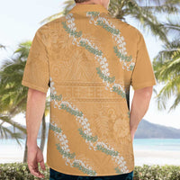 Aloha Pakalana and Puakenikeni Lei Hawaiian Shirt Gold Hawaiian Pattern LT9 - Polynesian Pride