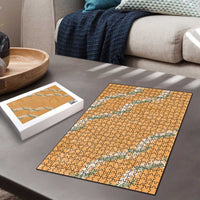 Aloha Pakalana and Puakenikeni Lei Puzzle Gold Hawaiian Pattern LT9 - Polynesian Pride