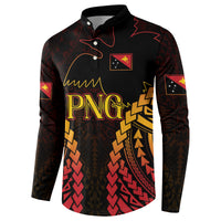 Custom Papua New Guinea Cricket Button Sweatshirt Go Barramundis LT9 - Polynesian Pride
