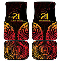 Custom Papua New Guinea Cricket Car Mats Go Barramundis LT9 - Polynesian Pride