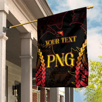 Custom Papua New Guinea Cricket Garden Flag Go Barramundis LT9 House Flag Black - Polynesian Pride