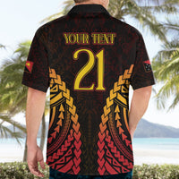 Custom Papua New Guinea Cricket Hawaiian Shirt Go Barramundis LT9 - Polynesian Pride