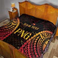 Custom Papua New Guinea Cricket Quilt Go Barramundis