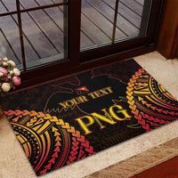 Custom Papua New Guinea Cricket Rubber Doormat Go Barramundis LT9 - Polynesian Pride