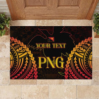 Custom Papua New Guinea Cricket Rubber Doormat Go Barramundis LT9 - Polynesian Pride