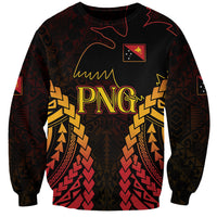 Custom Papua New Guinea Cricket Sweatshirt Go Barramundis LT9 Unisex Black - Polynesian Pride