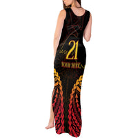 Custom Papua New Guinea Cricket Tank Maxi Dress Go Barramundis LT9 - Polynesian Pride