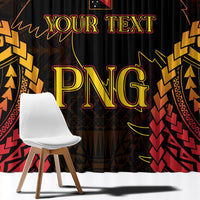 Custom Papua New Guinea Cricket Window Curtain Go Barramundis LT9 - Polynesian Pride