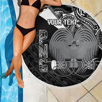 Custom Papua New Guinea Cricket Beach Blanket Tribal Bird of Paradise Tattoo LT9 - Polynesian Pride