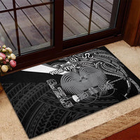 Custom Papua New Guinea Cricket Rubber Doormat Tribal Bird of Paradise Tattoo LT9 - Polynesian Pride
