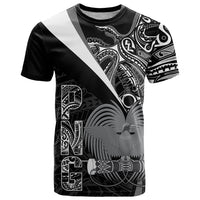 Custom Papua New Guinea Cricket T Shirt Tribal Bird of Paradise Tattoo