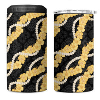Aloha Melemele Hibiscus Pikake Lei 4 in 1 Can Cooler Tumbler Hawaiian Quilt Pattern