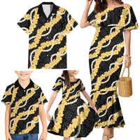 Aloha Melemele Hibiscus Pikake Lei Family Matching Mermaid Dress and Hawaiian Shirt Hawaiian Quilt Pattern