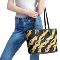 Aloha Melemele Hibiscus Pikake Lei Leather Tote Bag Hawaiian Quilt Pattern
