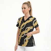 Aloha Melemele Hibiscus Pikake Lei Scrub Top Hawaiian Quilt Pattern