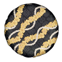 Aloha Melemele Hibiscus Pikake Lei Spare Tire Cover Hawaiian Quilt Pattern LT9 - Polynesian Pride