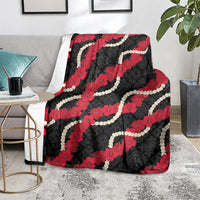 Aloha Ula'ula Hibiscus Pikake Lei Blanket Hawaiian Quilt Pattern