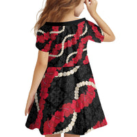 Aloha Ula'ula Hibiscus Pikake Lei Family Matching Off Shoulder Short Dress and Hawaiian Shirt Hawaiian Quilt Pattern