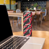 Aloha Ula'ula Hibiscus Pikake Lei Skinny Tumbler Hawaiian Quilt Pattern