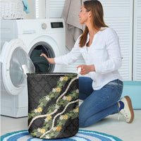 Puakenikeni Anthurium Pikake Lei Laundry Basket Hawaiian Quilt Pattern