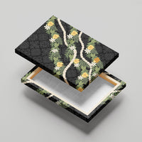 Puakenikeni Anthurium Pikake Lei Canvas Wall Art Hawaiian Quilt Pattern