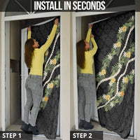 Puakenikeni Anthurium Pikake Lei Door Cover Hawaiian Quilt Pattern