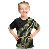 Puakenikeni Anthurium Pikake Lei Kid T Shirt Hawaiian Quilt Pattern