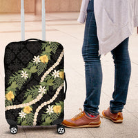 Puakenikeni Anthurium Pikake Lei Luggage Cover Hawaiian Quilt Pattern