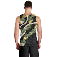 Puakenikeni Anthurium Pikake Lei Men Tank Top Hawaiian Quilt Pattern